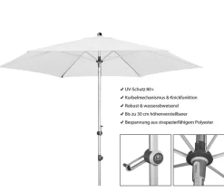 Doppler Sonnenschirm Expert Auto Tilt, rund, ca. Ø280 cm Schwarz New