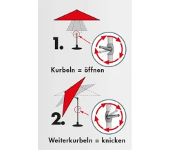 Doppler Sonnenschirme - Sonnenschirm Expert Auto Tilt, rund, ca. Ø280 cm Beige