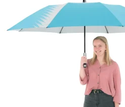 Doppler Sonnenschirme - Sonnenschirm Expert Multi Push Up, ca. Ø156/H190 cm Hellblau