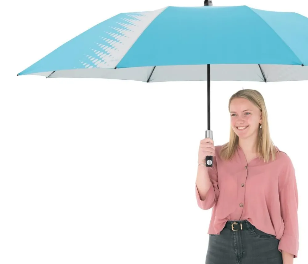 Doppler Sonnenschirme - Sonnenschirm Expert Multi Push Up, ca. Ø156/H190 cm Hellblau