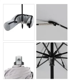 Doppler Sonnenschirme - Sonnenschirm Expert Multi Push Up, ca. Ø156/H190 cm Hellgrün