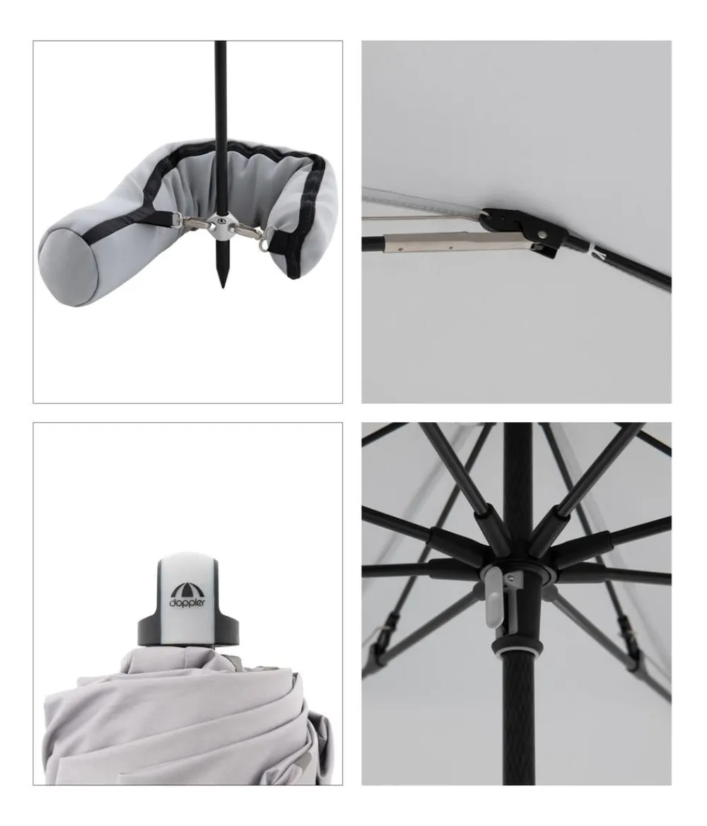 Doppler Sonnenschirme - Sonnenschirm Expert Multi Push Up, ca. Ø156/H190 cm Hellgrün