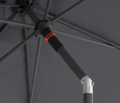 Doppler Sonnenschirme - Sonnenschirm myZone Push Up, rund, ca. Ø300 cm Anthrazit