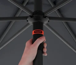 Doppler Sonnenschirme - Sonnenschirm myZone Push Up, rund, ca. Ø300 cm Anthrazit