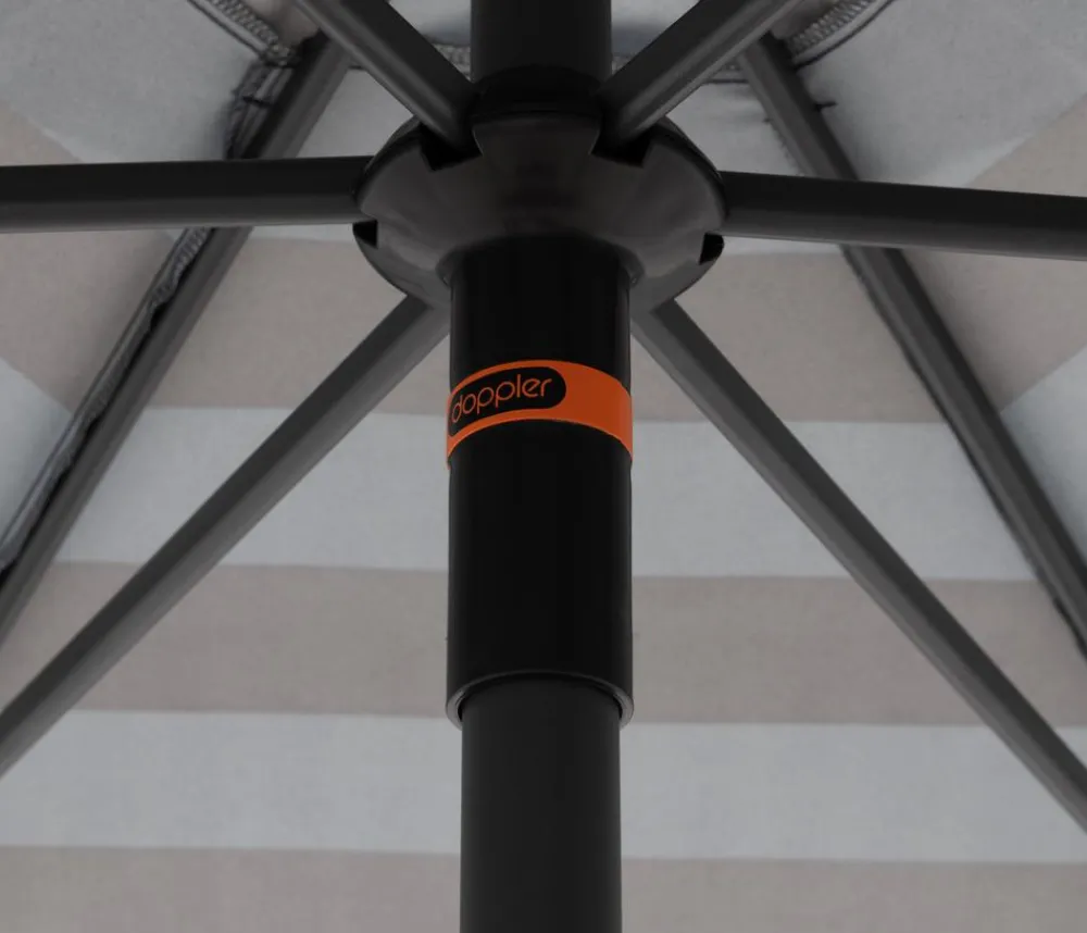 Doppler Sonnenschirme - Sonnenschirm myZone Push Up, rund, ca. Ø300 cm Anthrazit