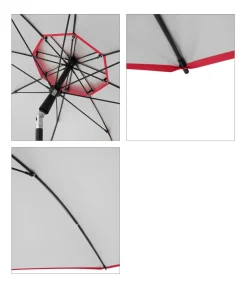 Doppler Sonnenschirm Windprofi Neo, rund, ca. Ø200 cm Rot Discount