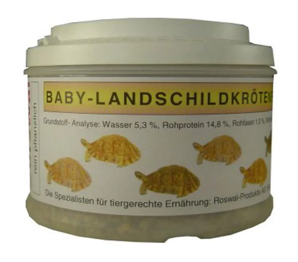 Roswal Reptilienfutter - Dorswal Baby-Landschildkrötenfutter, 120g