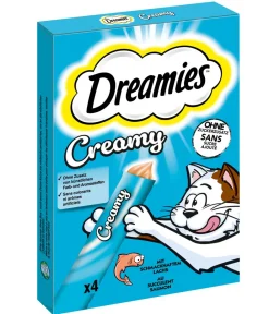 Dreamies™ Katzenleckerlies & Getränke - Katzensnack Creamy, 11 x 4x10 g