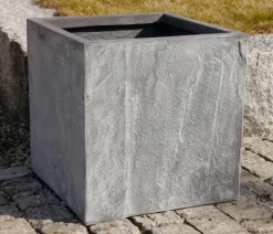 eastwest Pflanzkübel & Blumenkästen|Blumentöpfe & Übertöpfe > Fiberglas-Pflanzkübel Rocks, quadratisch,