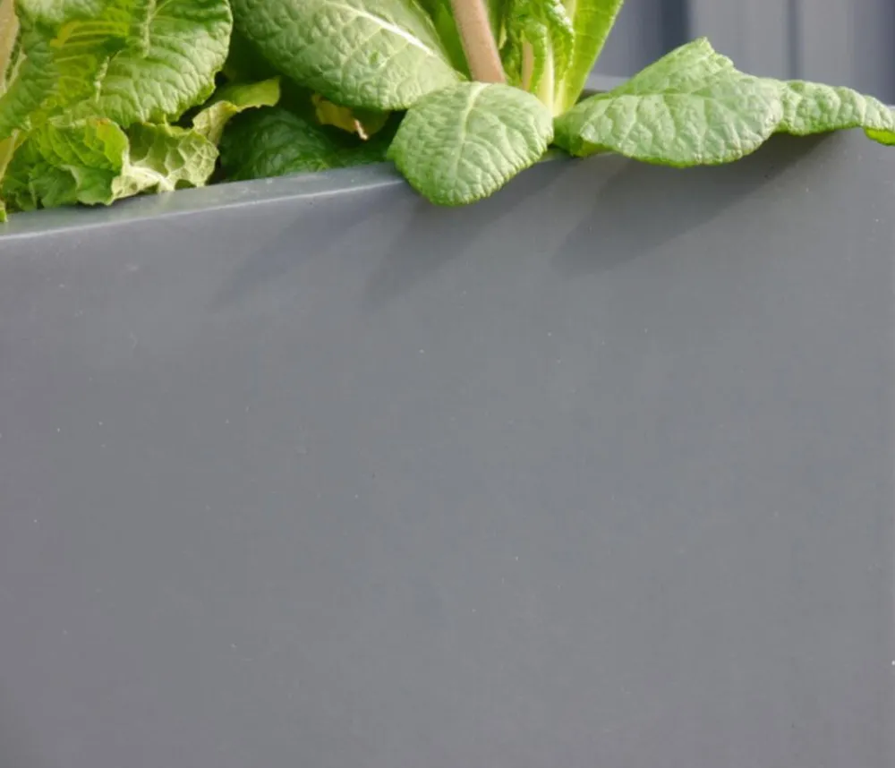 eastwest Fiberglas-Pflanzkübel, quadratisch Anthrazit Outlet