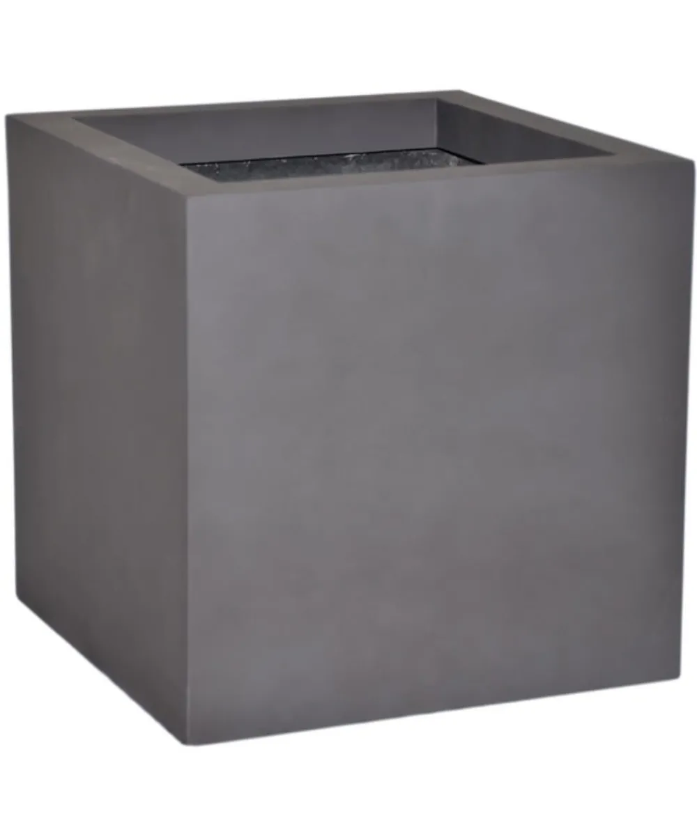 eastwest Pflanzkübel & Blumenkästen|Blumentöpfe & Übertöpfe - Fiberglas-Pflanzkübel Supremo, quadratisch Anthrazit