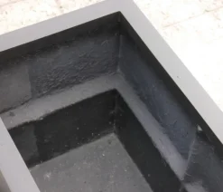 eastwest Pflanzkübel & Blumenkästen|Blumentöpfe & Übertöpfe - Fiberglas-Pflanztrog, rechteckig, Schwarz