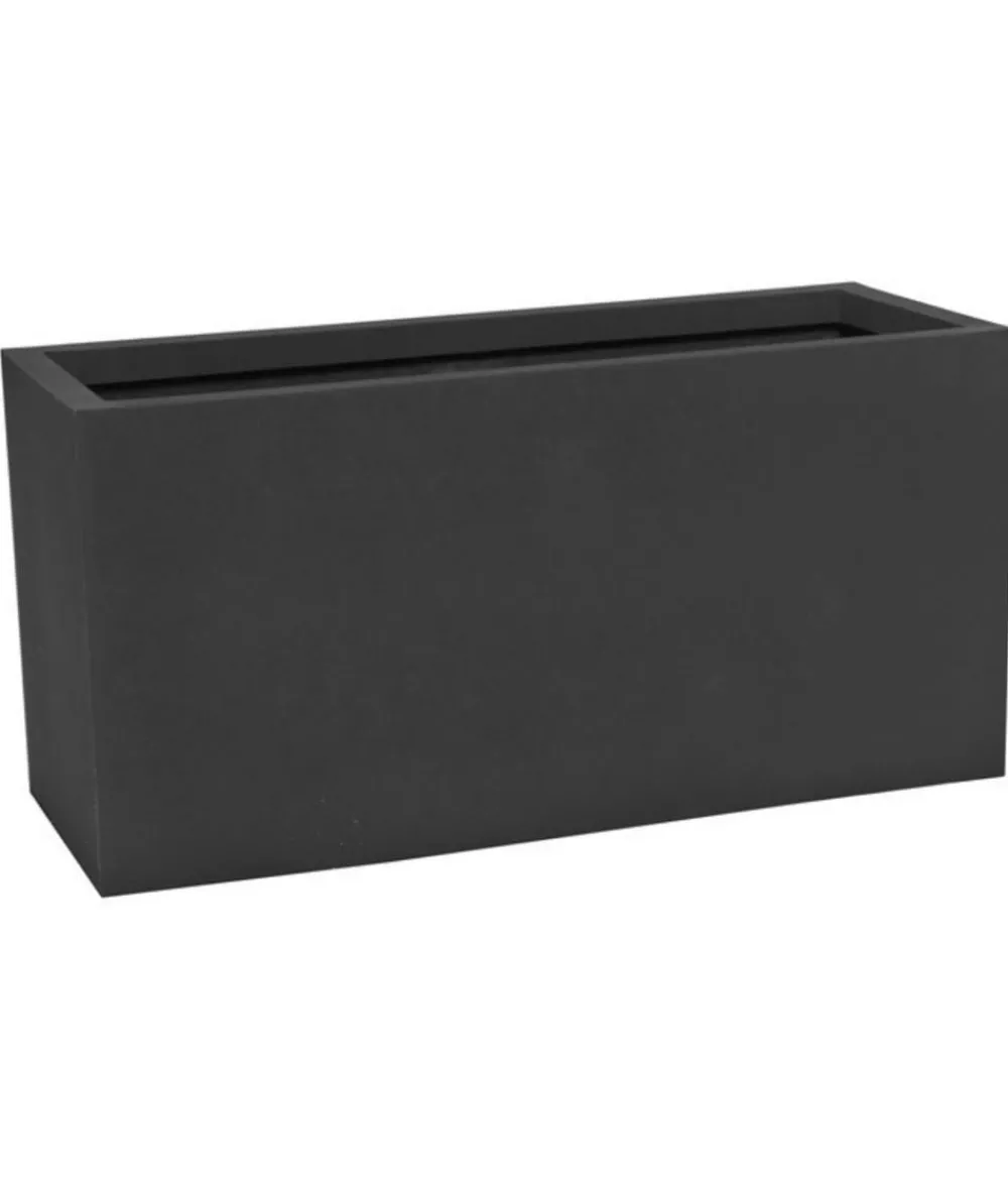 eastwest Fiberglas-Pflanztrog Supremo, rechteckig, , ca. B120/H55/T50 cm Schwarz Hot