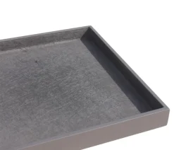 eastwest Blumentopf Untersetzer - Fiberglas-Untersetzer Bassin, quadratisch Anthrazit