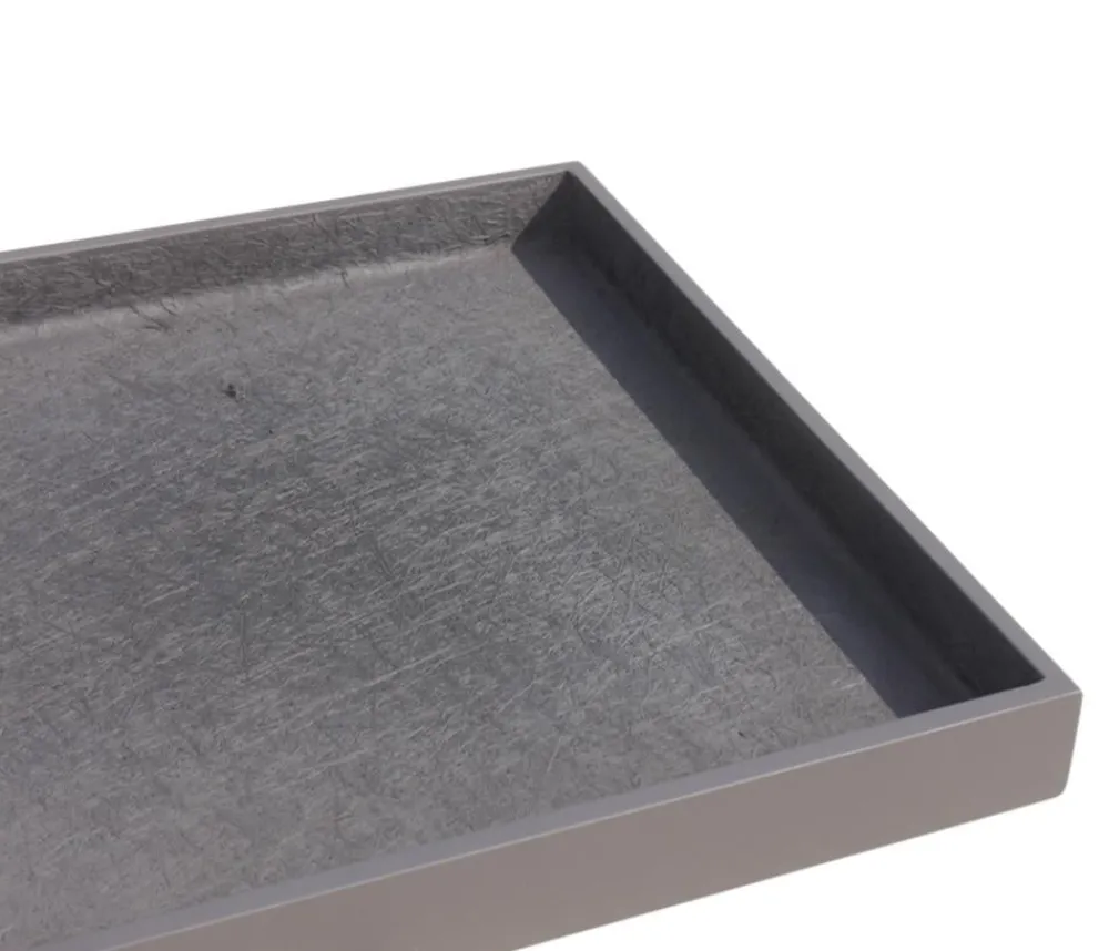 eastwest Blumentopf Untersetzer - Fiberglas-Untersetzer Bassin, quadratisch Anthrazit