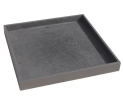 eastwest Blumentopf Untersetzer - Fiberglas-Untersetzer Bassin, quadratisch Anthrazit