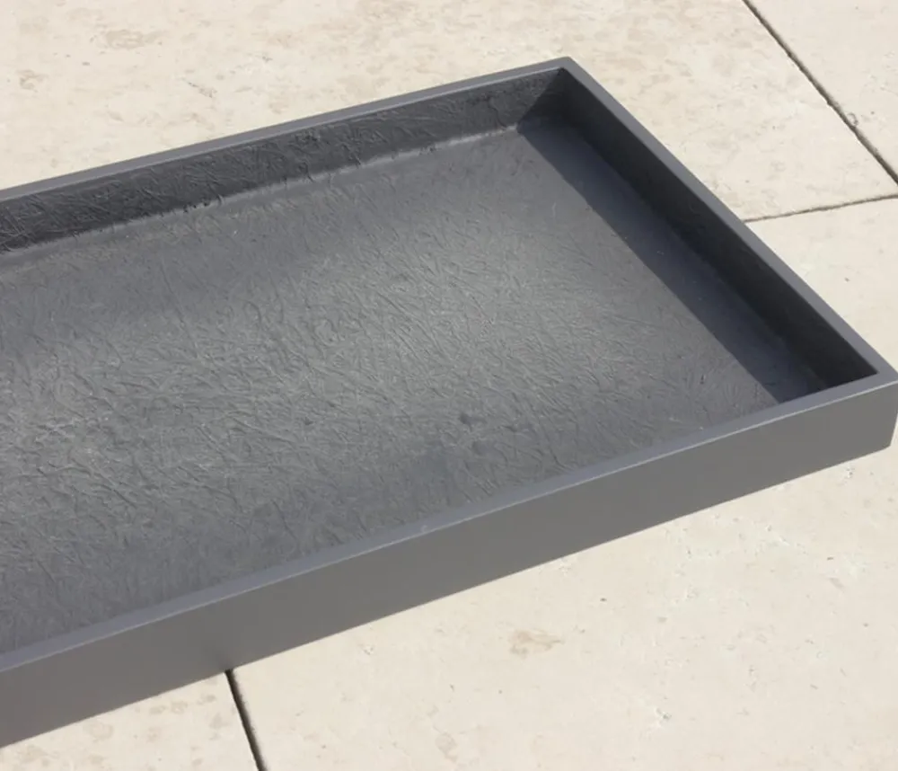 eastwest Fiberglas-Untersetzer Bassin, rechteckig Anthrazit Online
