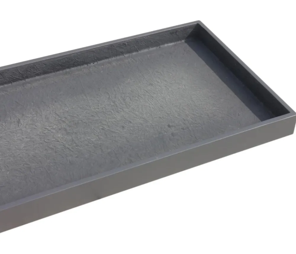eastwest Fiberglas-Untersetzer Bassin, rechteckig Anthrazit Online