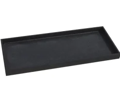 eastwest Blumentopf Untersetzer|Mehr Blumentopfzubehör - Fiberglas-Untersetzer Bassin, rechteckig Schwarz