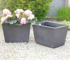 eastwest Mehr Blumentopfzubehör|Blumentöpfe & Übertöpfe > Kunststoff-Pflanzeinsätze für Tröge, rechteckig, , ca. B49/H31/T38 cm, 2er-Set