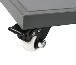eastwest Rolluntersetzer - Mehrzweck-Rollbrett, Metall/Fiberglas, ca. B119/H7/T49 cm Anthrazit