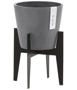 Ecopots Mehr Blumentopfzubehör - Edelstahl-Standfuß, Schwarz
