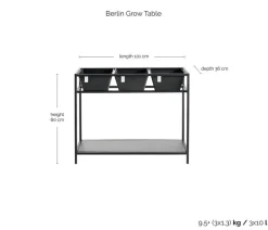 Ecopots Kunststoff-Hochbeet Berlin, ca. B101/H80/T36 cm Dunkelgrau Sale
