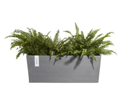 Ecopots Pflanzkübel & Blumenkästen|Blumentöpfe & Übertöpfe - Kunststoff-Kasten Bruges hängend, rechteckig, , ca. B55/H21/T20 cm Grau