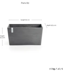 Ecopots Pflanzkübel & Blumenkästen > Kunststoff-Kasten Paris, rechteckig