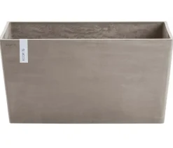 Ecopots Pflanzkübel & Blumenkästen - Kunststoff-Kasten Paris, rechteckig Taupe