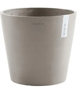 Ecopots Blumentöpfe & Übertöpfe > Kunststoff-Topf Amsterdam mit Wassersystem, rund