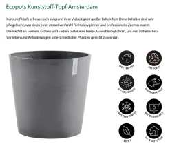Ecopots Blumentöpfe & Übertöpfe > Kunststoff-Topf Amsterdam, rund