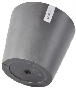 Ecopots Blumentöpfe & Übertöpfe - Kunststoff-Topf Amsterdam, rund Grau