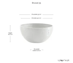 Ecopots Blumenampeln & -Schalen|Blumentöpfe & Übertöpfe > Kunststoff-Topf Brussels, rund