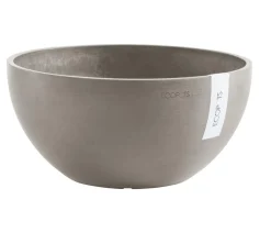 Ecopots Kunststoff-Topf Brussels, rund Taupe New