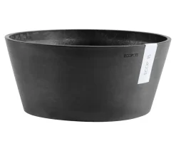 Ecopots Kunststoff-Topf Frankfurt, rund Dunkelgrau Outlet