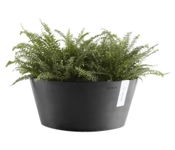 Ecopots Kunststoff-Topf Frankfurt, rund Dunkelgrau Outlet