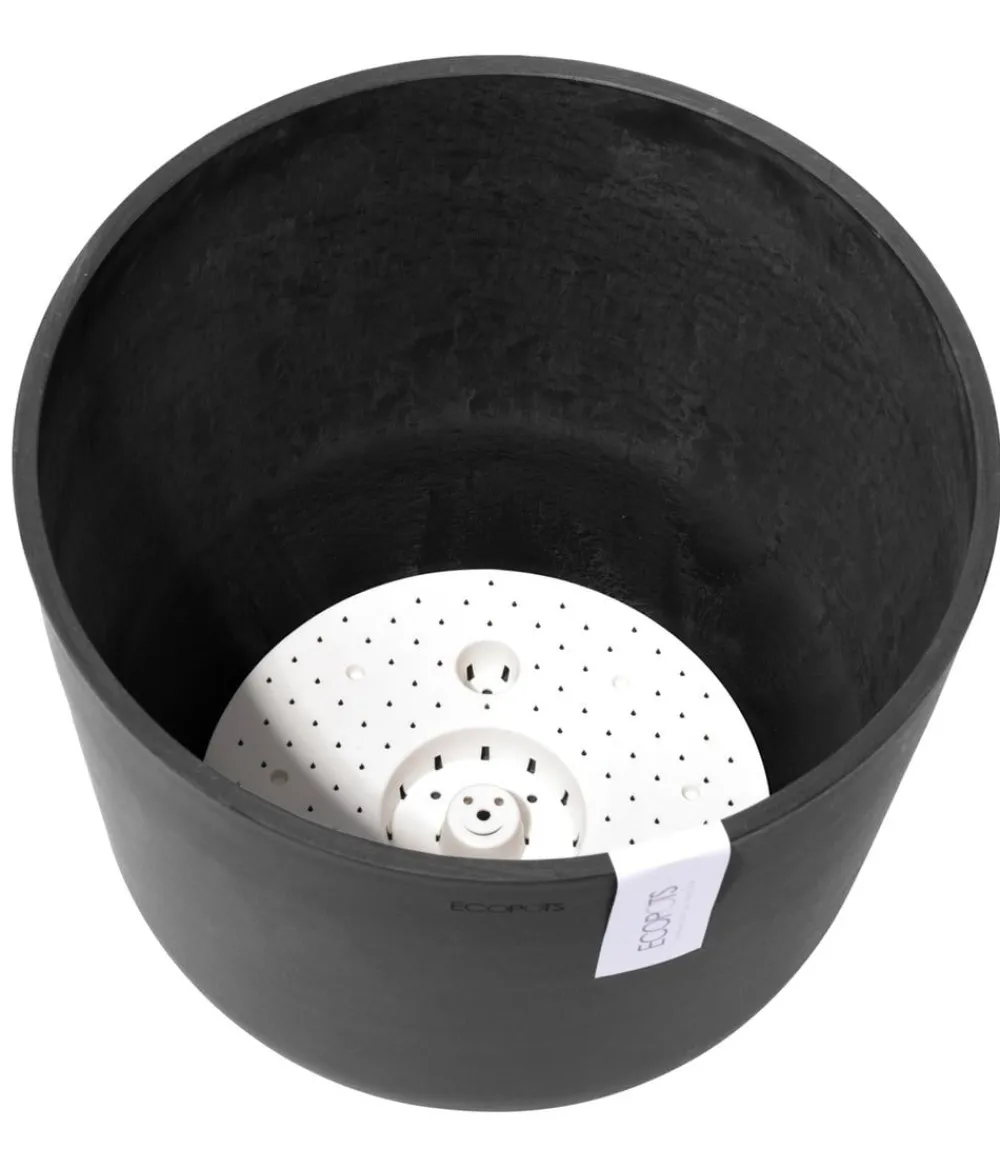 Ecopots Blumentöpfe & Übertöpfe > Kunststoff-Topf Oslo mit Wassersystem, rund