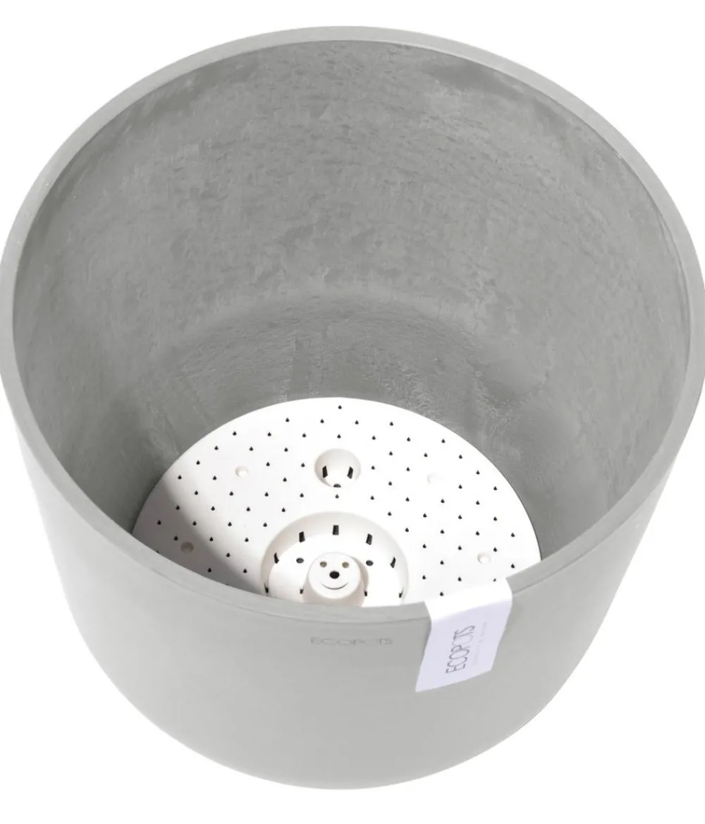 Ecopots Blumentöpfe & Übertöpfe > Kunststoff-Topf Oslo mit Wassersystem, rund