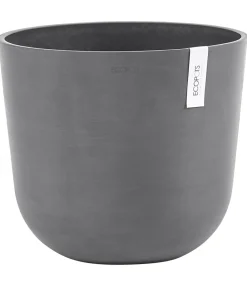 Ecopots Blumentöpfe & Übertöpfe > Kunststoff-Topf Oslo mit Wassersystem, rund