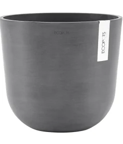 Ecopots Kunststoff-Topf Oslo mit Wassersystem, rund Grau Best
