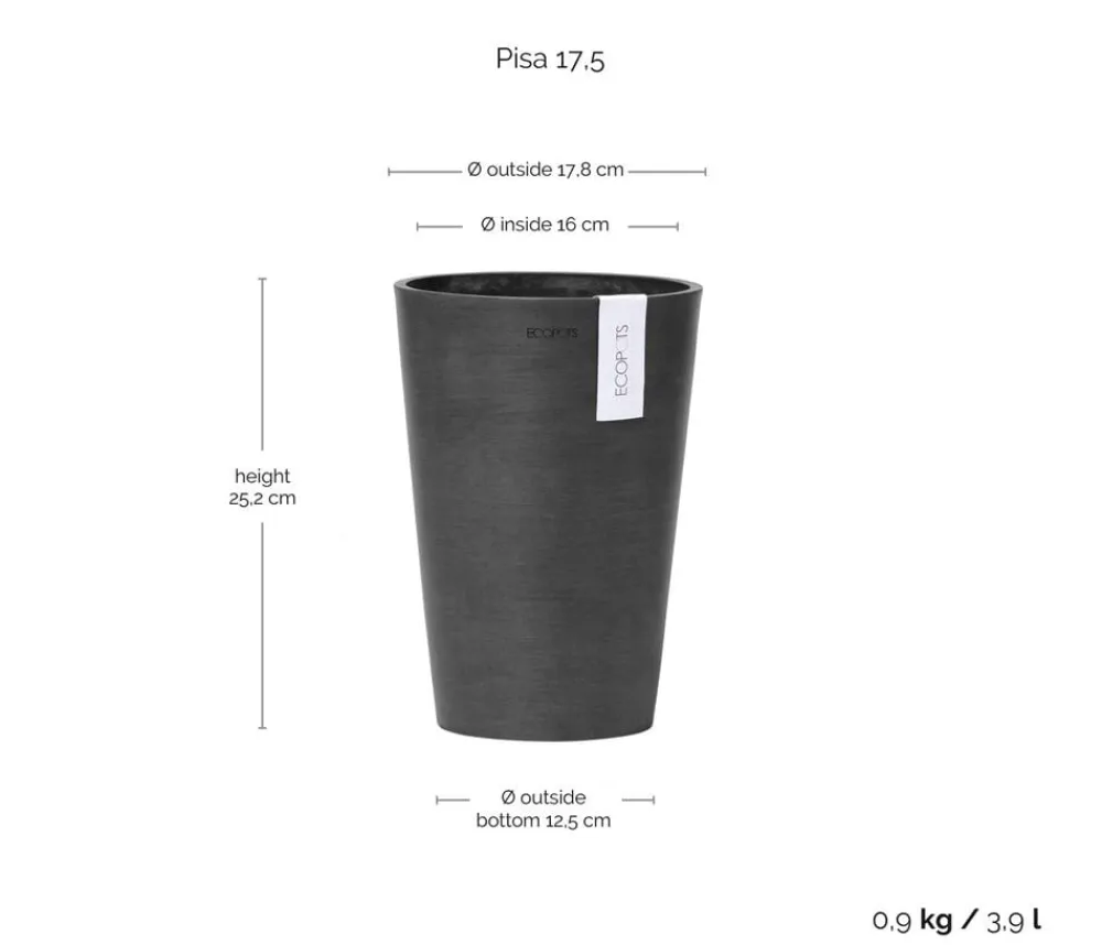Ecopots Blumentöpfe & Übertöpfe > Kunststoff-Topf Pisa