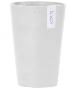 Ecopots Blumentöpfe & Übertöpfe - Kunststoff-Topf Pisa Weiß