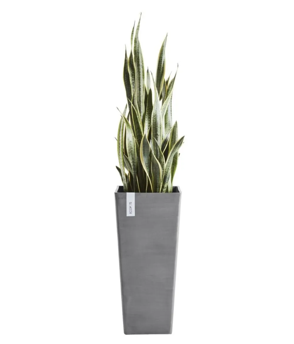 Ecopots Vasen|Blumentöpfe & Übertöpfe > Kunststoff-Topf Rotterdam Hoch, quadratisch
