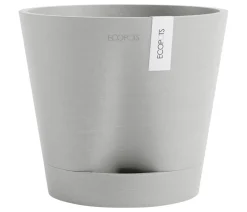 Ecopots Kunststoff-Topf Venice 2, rund Hellgrau