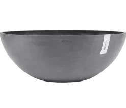 Ecopots Pflanzkübel & Blumenkästen - Kunststoff-Topf Vienna, oval Grau