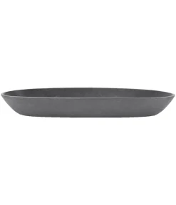 Ecopots Blumentopf Untersetzer - Kunststoff-Untersetzer Amsterdam, rund, mit Rollen Grau