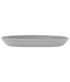 Ecopots Blumentopf Untersetzer - Kunststoff-Untersetzer Amsterdam, rund, mit Rollen Dunkelgrau