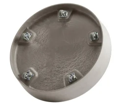 Ecopots Blumentopf Untersetzer - Kunststoff-Untersetzer Amsterdam, rund, mit Rollen Taupe