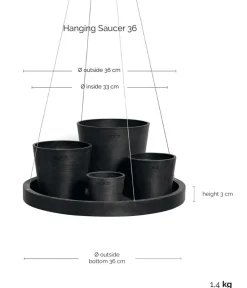 Ecopots Rolluntersetzer|Blumentopf Untersetzer > Kunststoff-Untersetzer Oslo, rund, mit Rollen